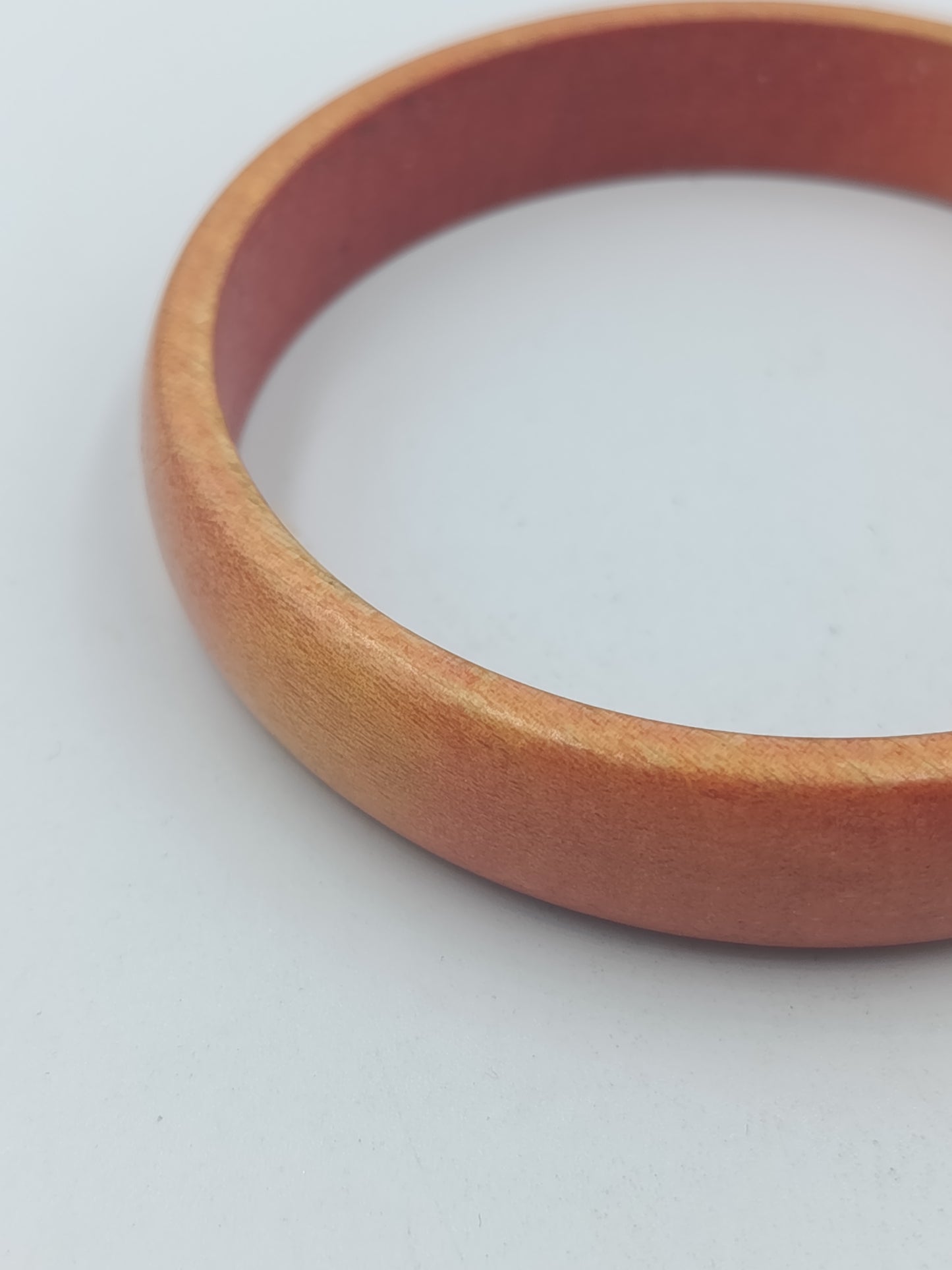 Vintage Armreif in Holzoptik schlichter brauner Bangle