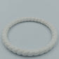 Vintage Armreif in Weiß – gedrehte Optik / Retro Bangle