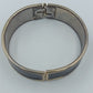 Vintage Armreif mit Emaille  schwarz goldfarben Klappverschluss
