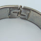 Vintage Armreif mit Emaille  schwarz goldfarben Klappverschluss