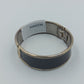 Vintage Armreif mit Emaille  schwarz goldfarben Klappverschluss