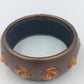 Vintage Armreif mit Strasssteinen – Bronzefarben, Statement Schmuck