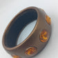 Vintage Armreif mit Strasssteinen – Bronzefarben, Statement Schmuck