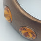 Vintage Armreif mit Strasssteinen – Bronzefarben, Statement Schmuck