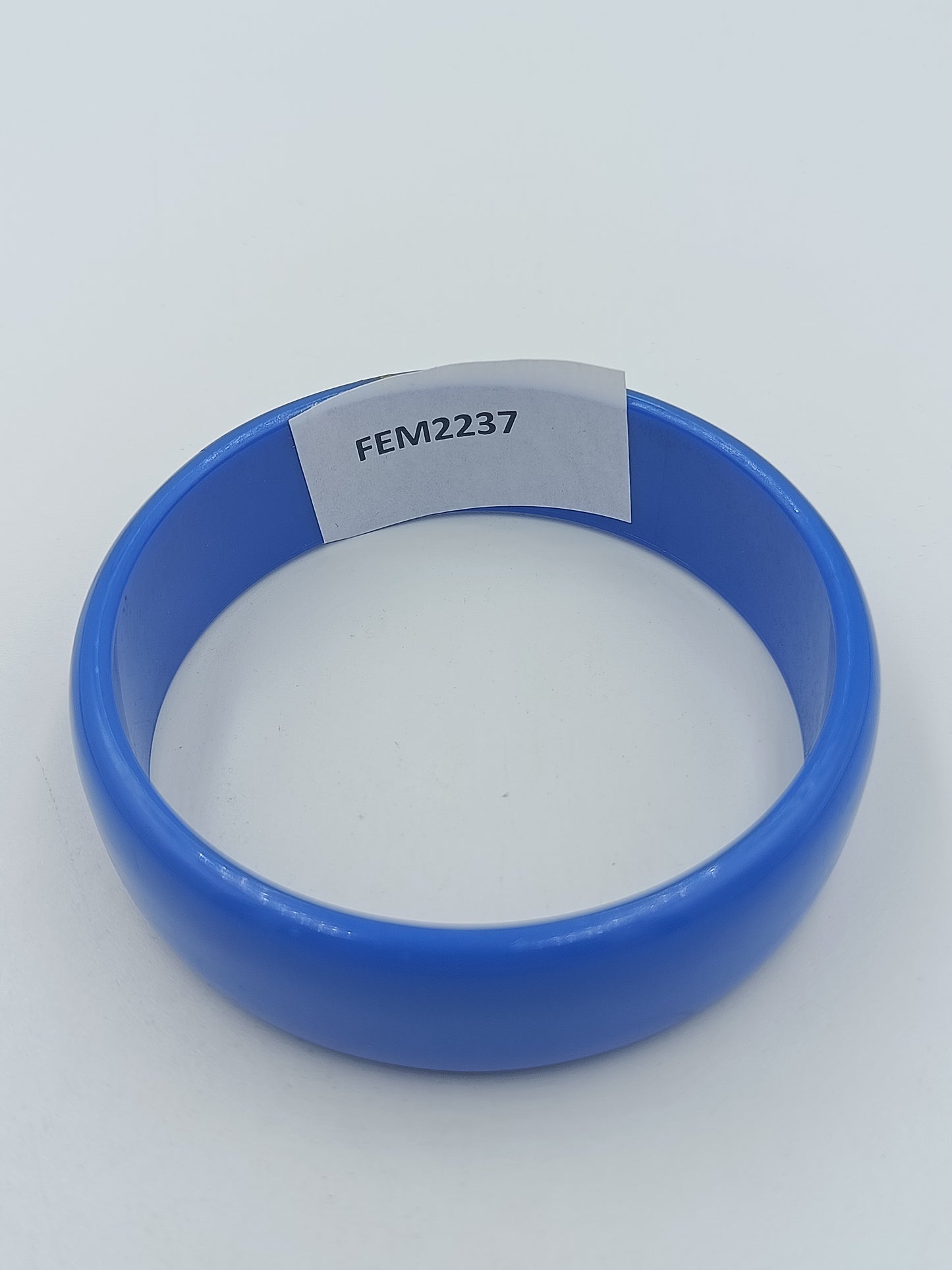 Vintage Armreif Blau  Klassischer Kunststoff Bangle schlicht