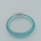 Vintage Armreif Türkis  Halbtransparenter Kunststoff Bangle