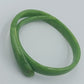 Vintage Armreif Schlange Grün Verstellbarer Bangle mit Strass