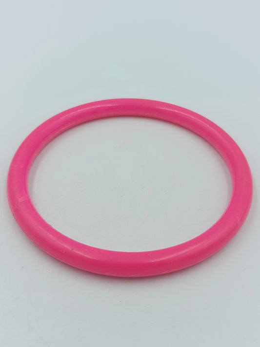 Vintage Armreif Pink  Schlichter Kunststoff Bangle 8 cm