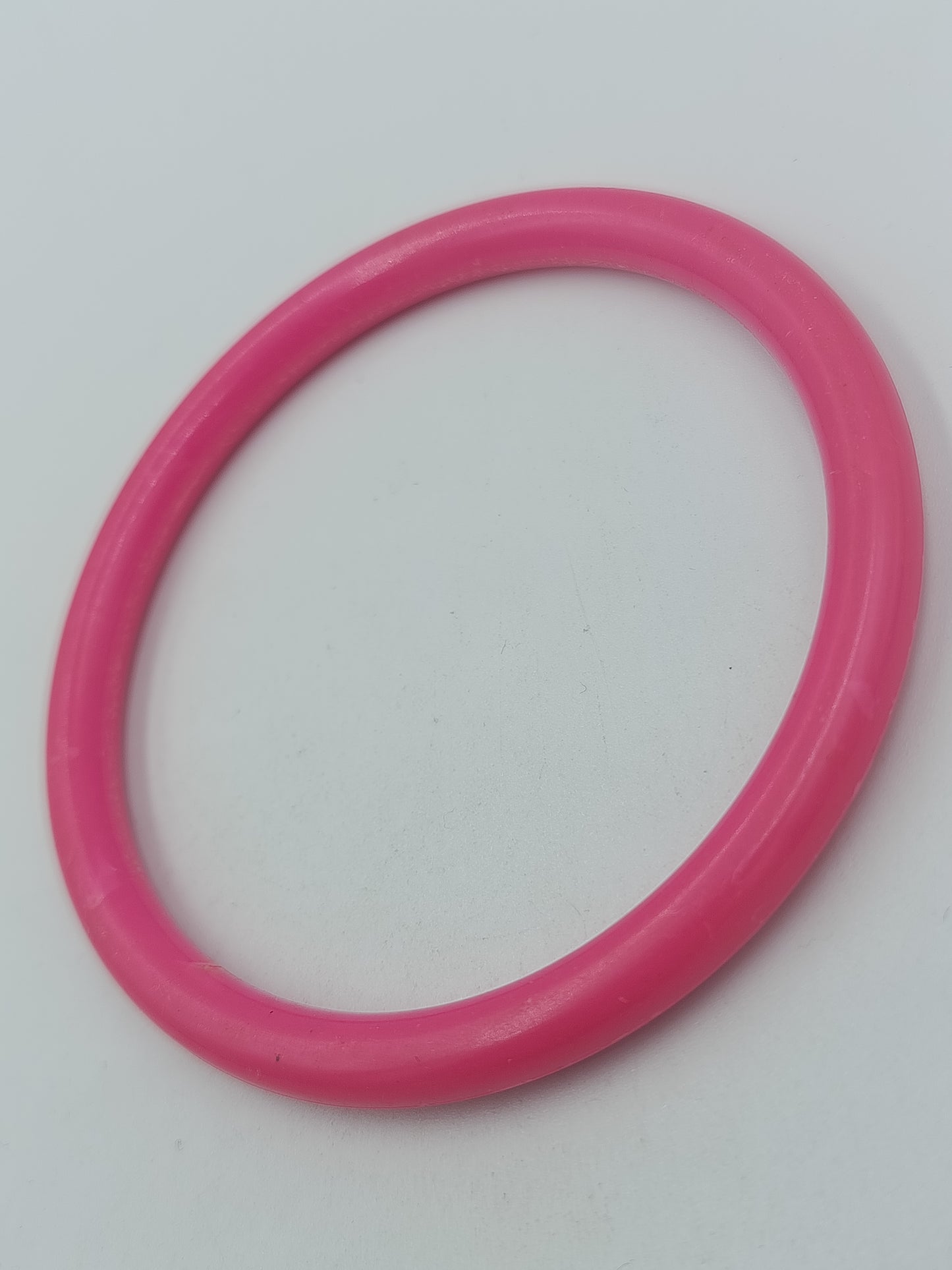 Vintage Armreif Pink  Schlichter Kunststoff Bangle 8 cm