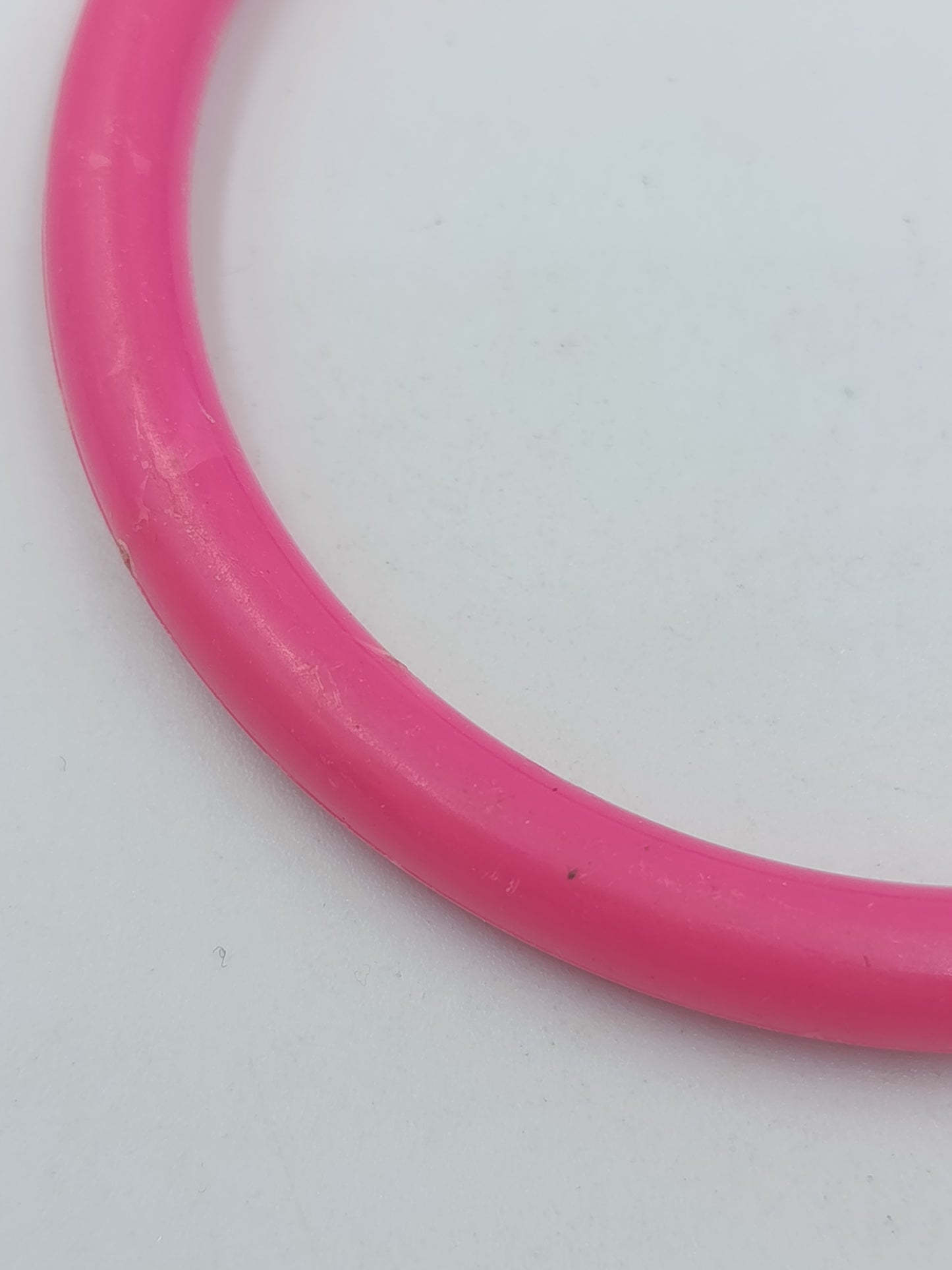 Vintage Armreif Pink  Schlichter Kunststoff Bangle 8 cm