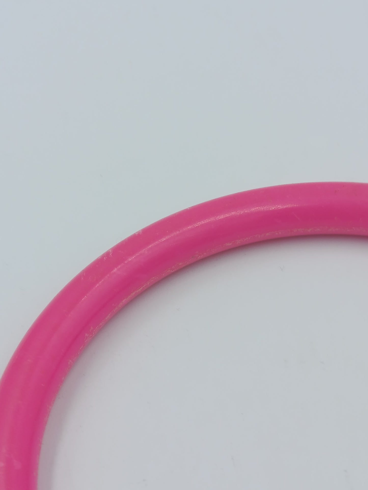 Vintage Armreif Pink  Schlichter Kunststoff Bangle 8 cm