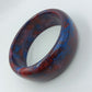 Vintage Armreif Marmoriert  Rot Blau Statement Bangle
