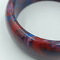 Vintage Armreif Marmoriert  Rot Blau Statement Bangle