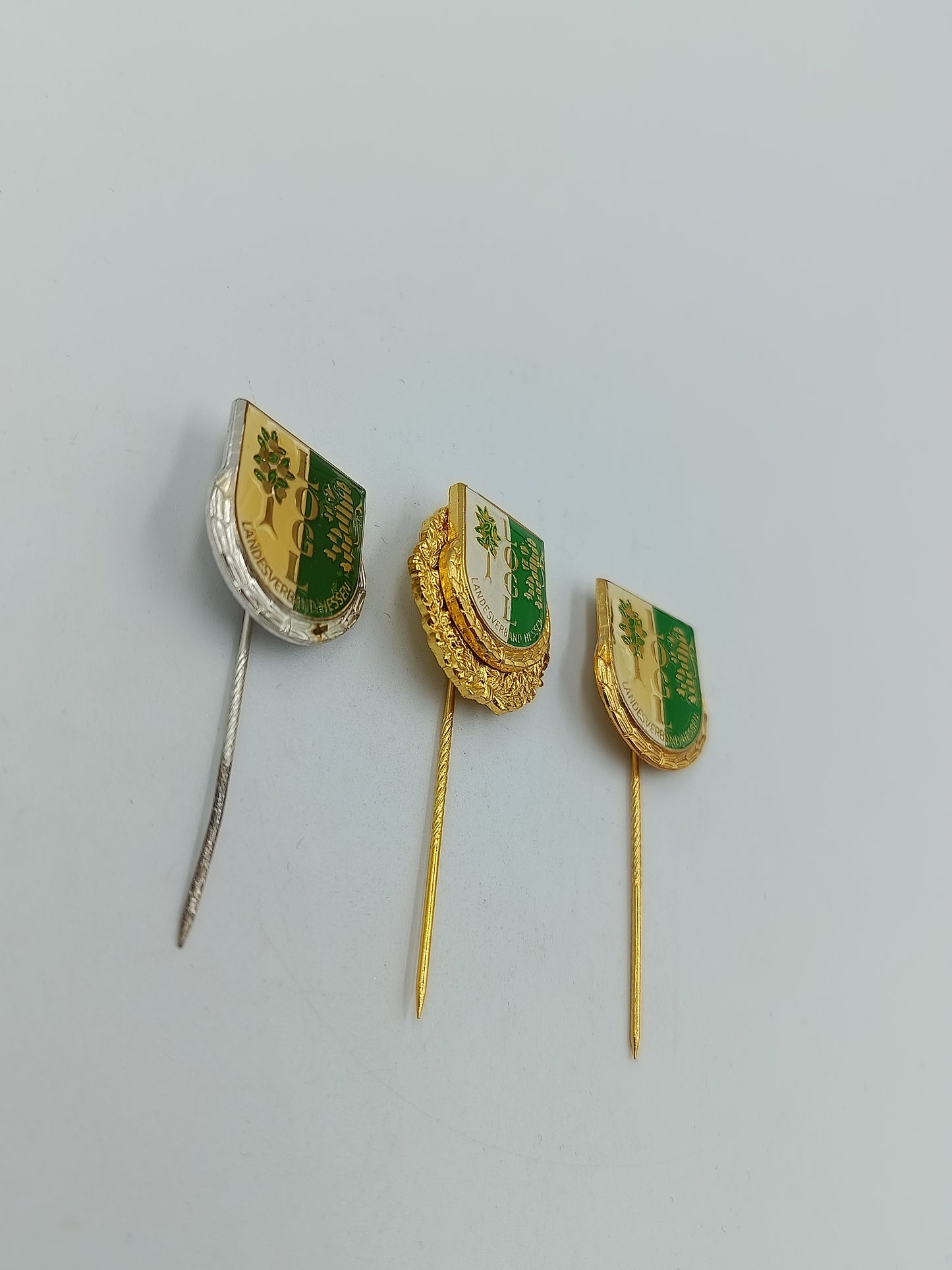 3x Vintage Anstecknadel LOGI Landesverband Hessen Set Sammler Pins