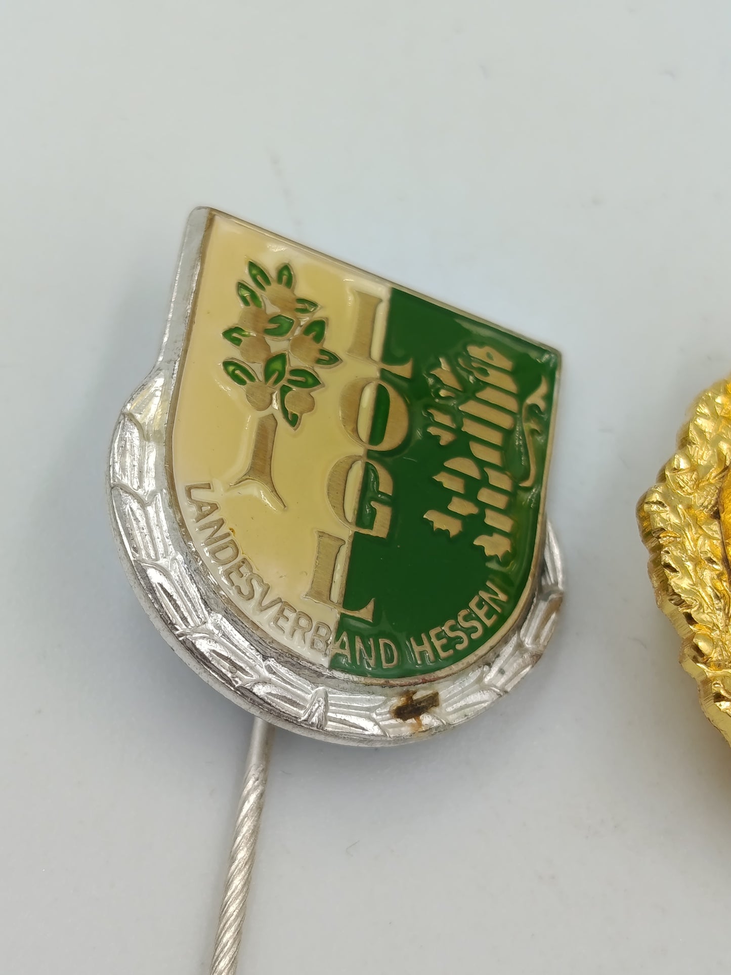 3x Vintage Anstecknadel LOGI Landesverband Hessen Set Sammler Pins