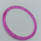 Vintage Armreif Pink transparent Glitzer Kunststoff verspielt