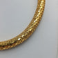 Vintage Statement Kette Gold Schlangen Design Skulptural
