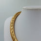 Vintage Statement Kette Gold Schlangen Design Skulptural
