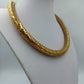 Vintage Statement Kette Gold Schlangen Design Skulptural
