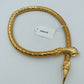 Vintage Statement Kette Gold Schlangen Design Skulptural