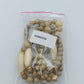 Vintage Doppelreihige Perlenkette Beige  Creme Statement Collier
