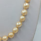 Vintage Perlenkette Apricot mit Zier Schließe  Klassisch  Elegant