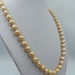 Vintage Perlenkette Apricot mit Zier Schließe  Klassisch  Elegant