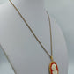 Vintage Cameo Kette Rot  Gold  Klassischer Damenanhänger im Antikstil