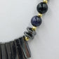 Statement Kette Schwarz Silber  Magnetverschluss und geometrisches Design