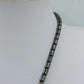 Statement Kette Schwarz Silber  Magnetverschluss und geometrisches Design