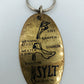 Vintage Schlüsselanhänger „Skylt Restaurant“ – Messing Look
