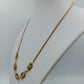 Vintage Collier mit schwarzem Emaille und goldfarbenen Vogelmotiven