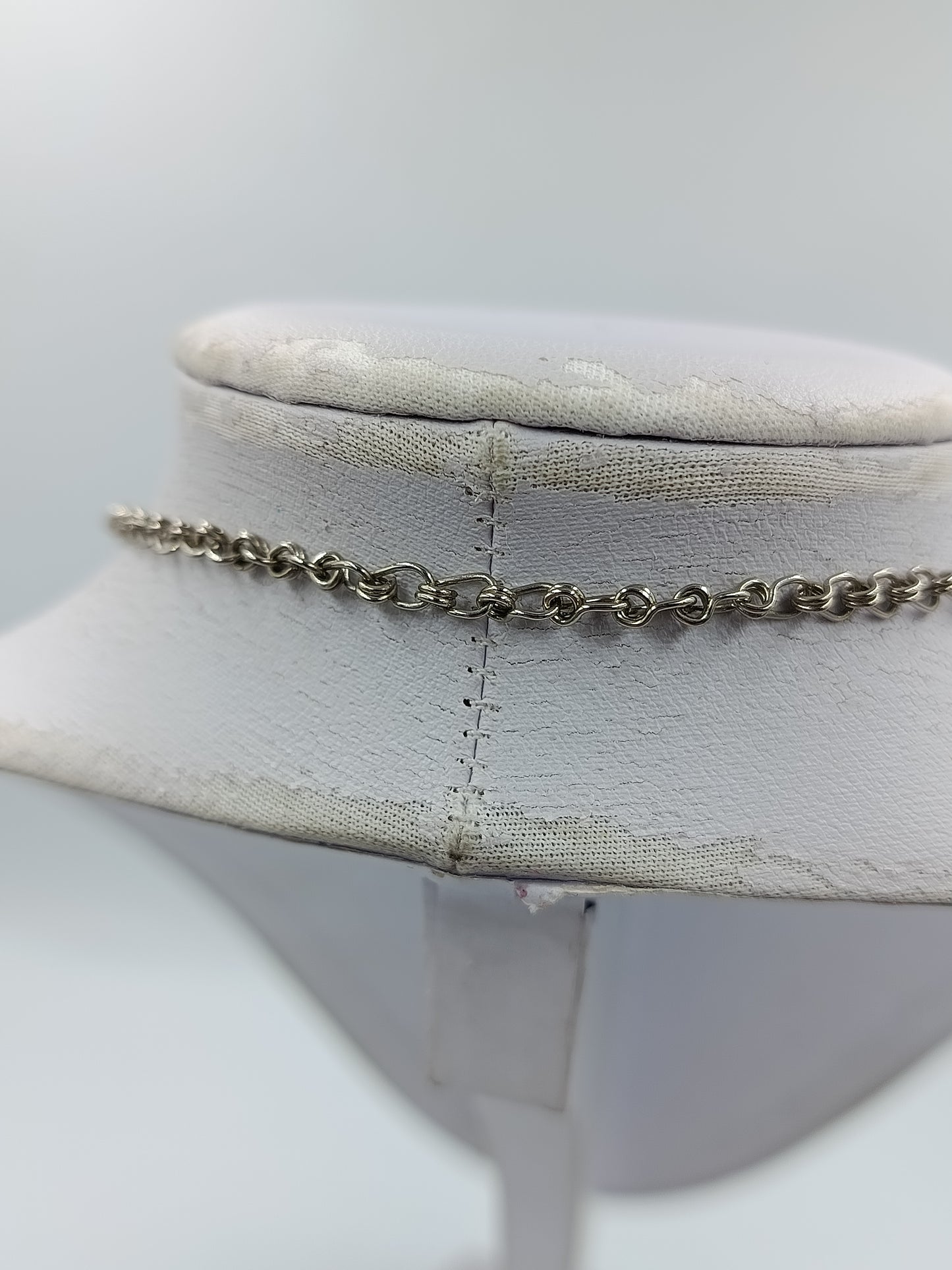 Vintage Statement Kette mit großem grünen Stein  Ethno Anhänger