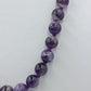 Elegante Vintage-Halskette aus violetten Kugelperlen in klassischem Design