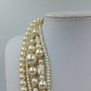 Wunderschöne Statement Perlenkette Mehrreihig Creme Vintage Collier