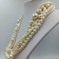 Wunderschöne Statement Perlenkette Mehrreihig Creme Vintage Collier