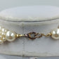 Wunderschöne Statement Perlenkette Mehrreihig Creme Vintage Collier