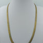 Flache Gliederkette Goldfarben – klassische Panzerkette Vintage Look