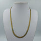 Flache Gliederkette Goldfarben – klassische Panzerkette Vintage Look