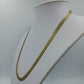 Flache Gliederkette Goldfarben – klassische Panzerkette Vintage Look