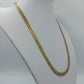 Flache Gliederkette Goldfarben – klassische Panzerkette Vintage Look