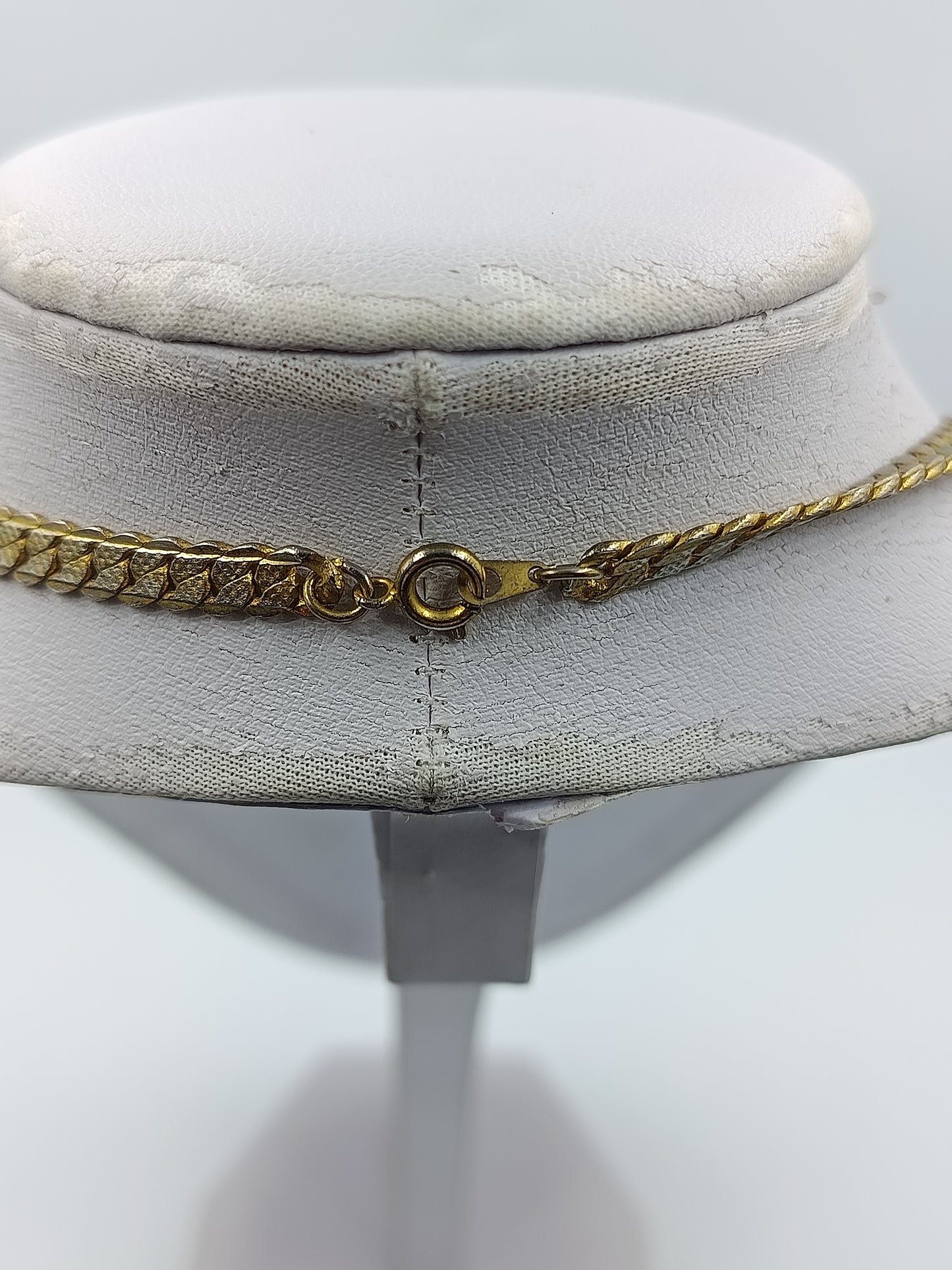 Flache Gliederkette Goldfarben – klassische Panzerkette Vintage Look