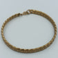 Elegantes Goldfarbenes Vintage Armband im Flecht Design