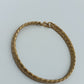 Elegantes Goldfarbenes Vintage Armband im Flecht Design