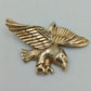 Vintage Anhänger Adler goldfarben kraftvolles Tiermotiv