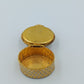 Vintage Pillendose  Schmuckdose mit Millefiori Glas rund  3,2 cm