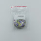 Charmante Vintage Pillendose mit Blumenmotiv rund