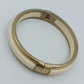 Eleganter Vintage Armreif klappbar creme Gold