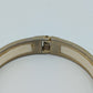 Eleganter Vintage Armreif klappbar creme Gold