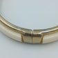Eleganter Vintage Armreif klappbar creme Gold